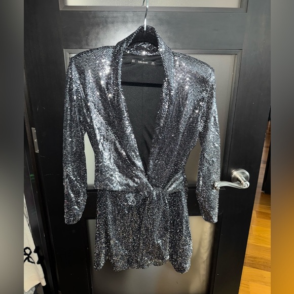 Zara romper silver sequins - Picture 2 of 6